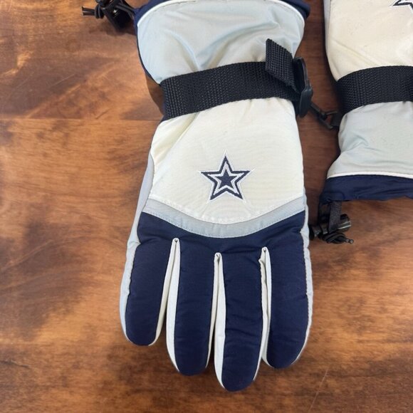 Dallas Cowboys Winter Gloves Vintage Y2K - Picture 2 of 6